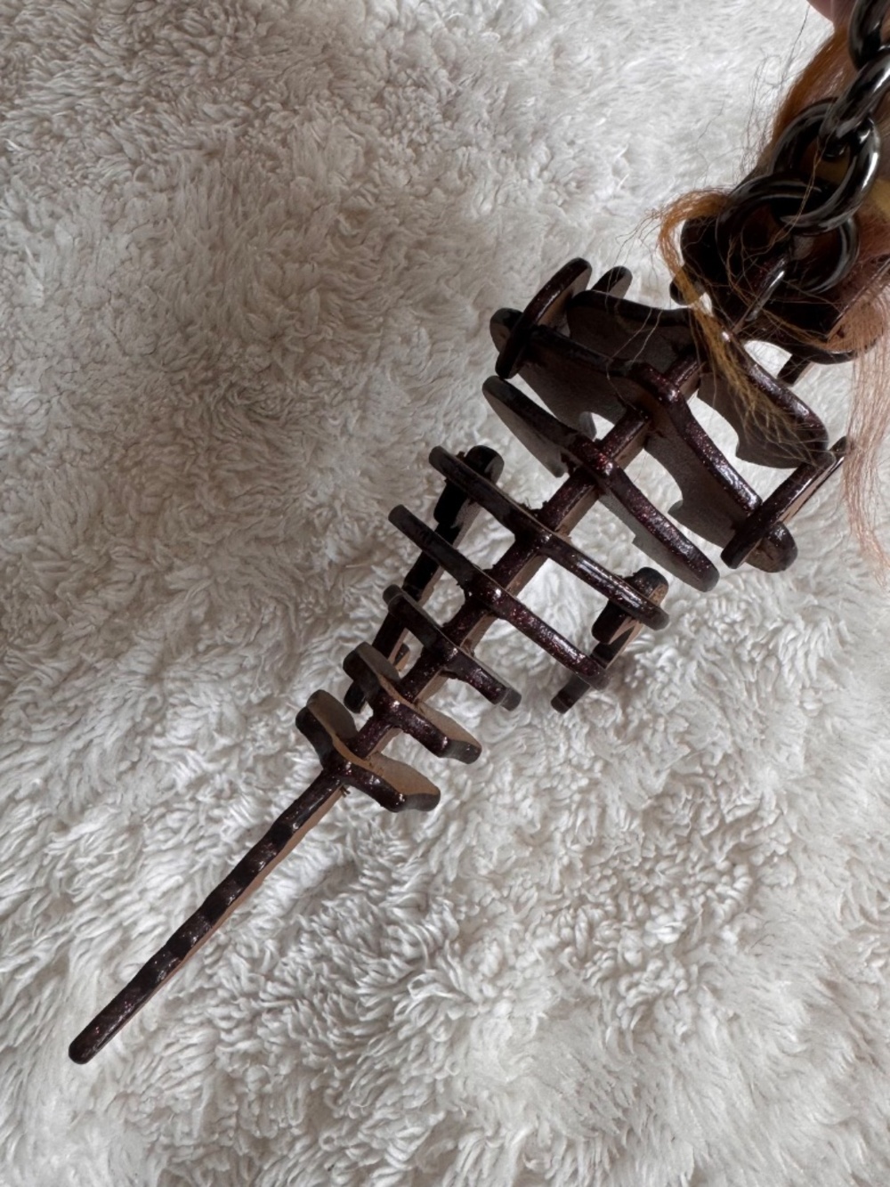Coach Small Mohawk Rexy Bag Charm Brown - Picture 3 of 3